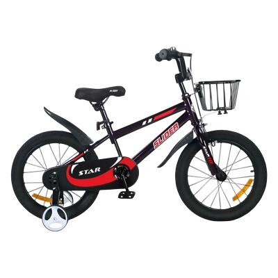 Велосипед двухколёсный Slider Star 18 IT200-18R чёрно-красный